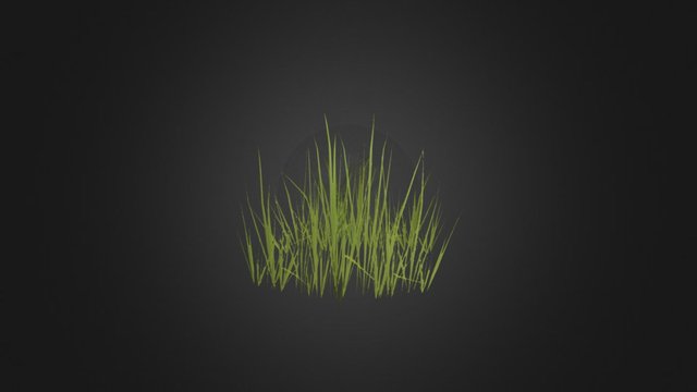 Basic Game Ready Grass 3D Model