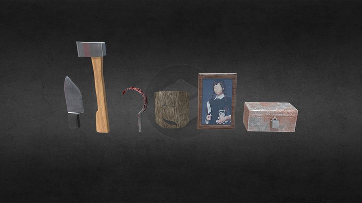 Horror Props 3D Model