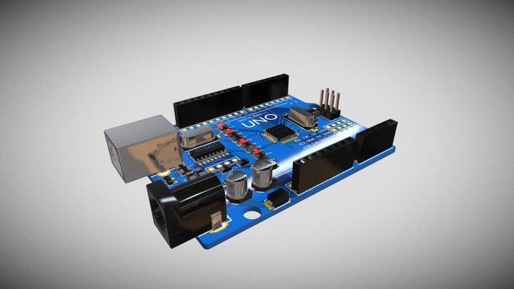 Arduino Compatível UNO - SMD – Kostenloses 3D-Modell STL