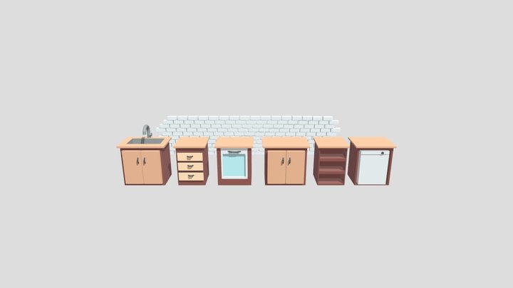 Kitchen Cabinet 3D Model