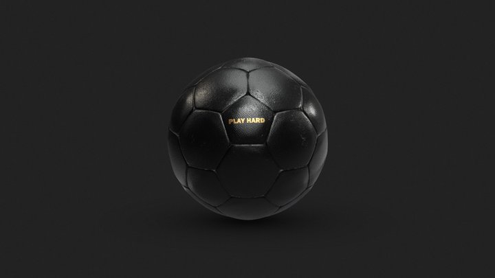 Leather Foot Ball "Soccer" 3D Model
