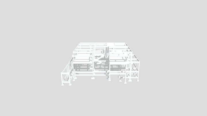 PROJETO ESTRUTURAL RESIDENCIAL 3D Model