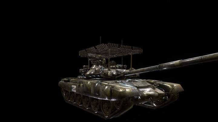 T90 (low poly) – Modelo 3D gratuito STL