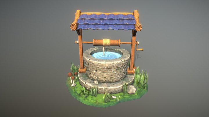 Stylized Well 3D Model 3D Model