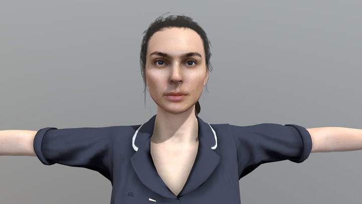 Gal gadot - realistic mesh 3D Model