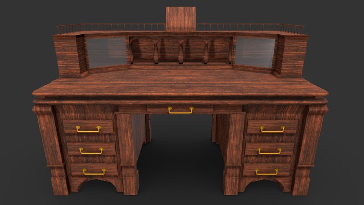 Wizard Desk 3D Model