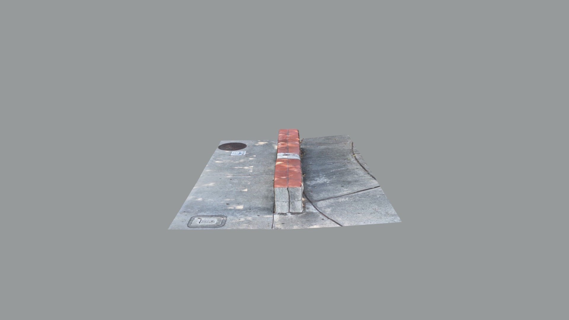 Concrete and tile Bench — Sketchfab embed 3D viewer