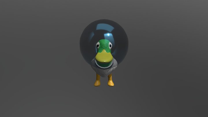 Space Duck (LowPoly) 3D Model