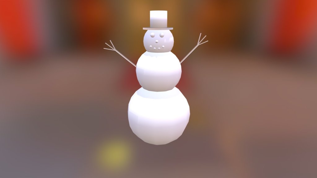 Boneco de neve - 3D model by rubenp14 [40920a6] - Sketchfab