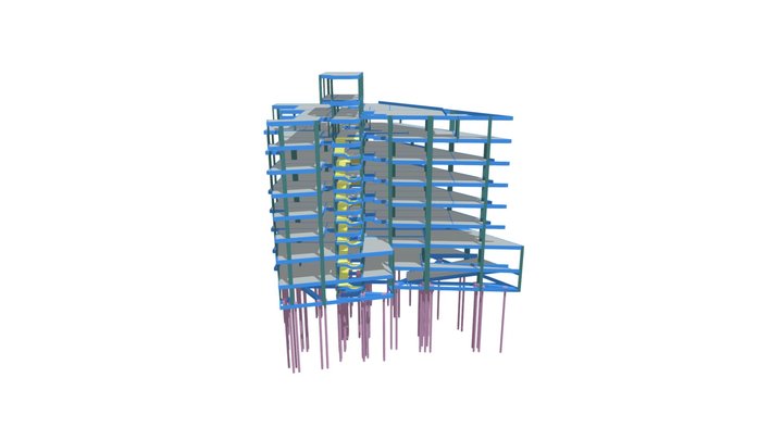 Estrutura 3D - Ed. Coperão VII 3D Model