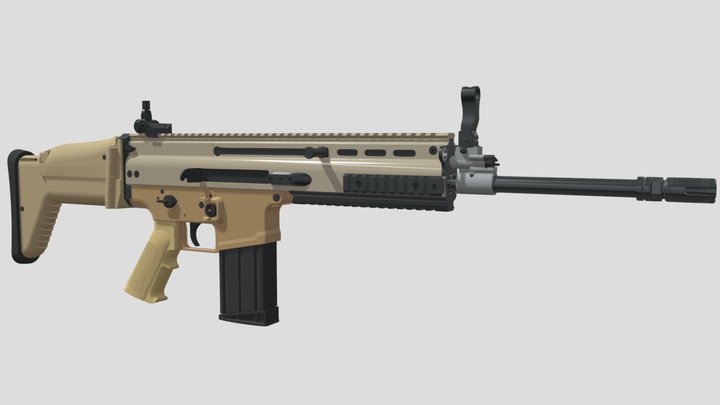 FN SCAR H MK2 – Free 3D Model STL