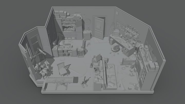 HW: Boss blocking (Retry School) 3D Model
