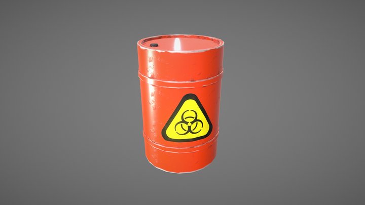 Biohazard Barrel 3D Model