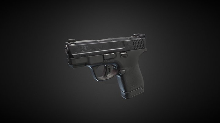 Smith and Wesson Shield Plus 3D Model