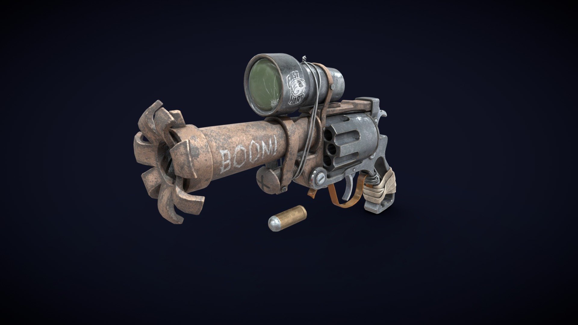 Stylized Revolver Gun - 3D model by Leontev Artem (@artem17450 ...