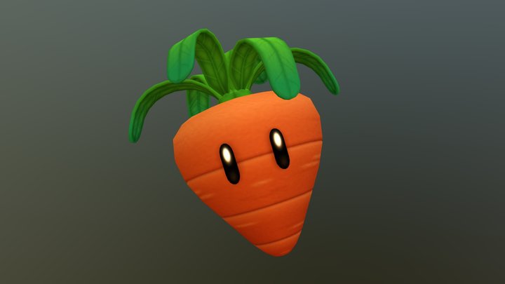 Super Carrot 3D Model