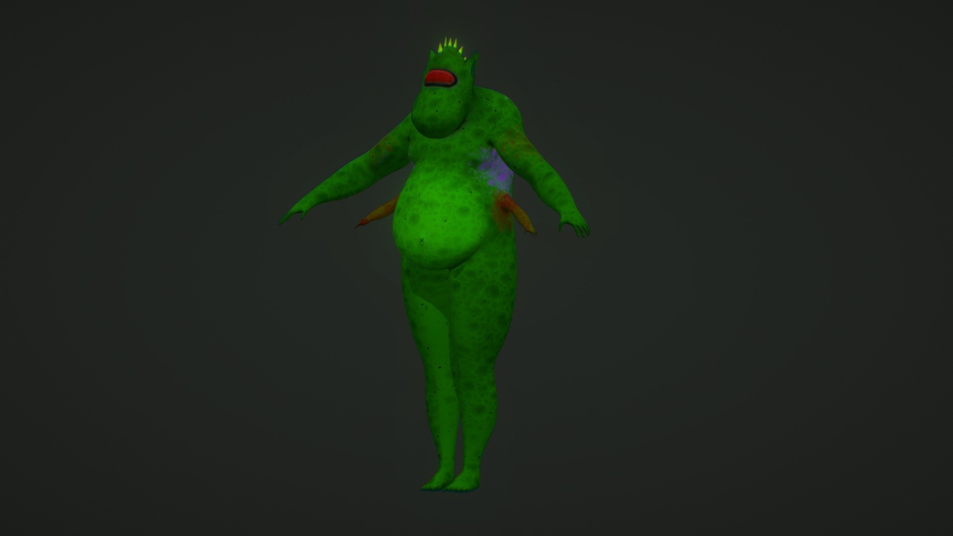 Mutated Creature [ Female Version ] - Download Free 3D model by lalit ...