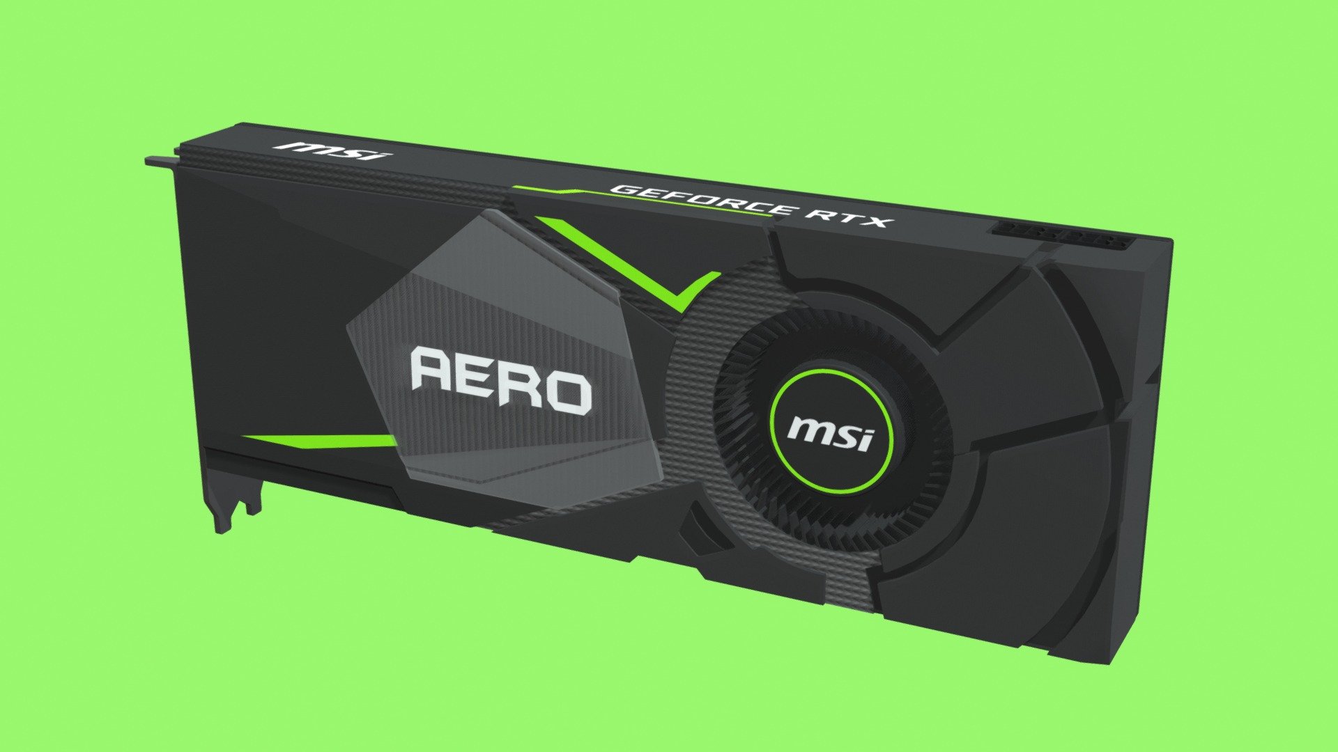 Msi Geforce Rtx™ 2080 Aero 8g Buy Royalty Free 3d Model By M E U