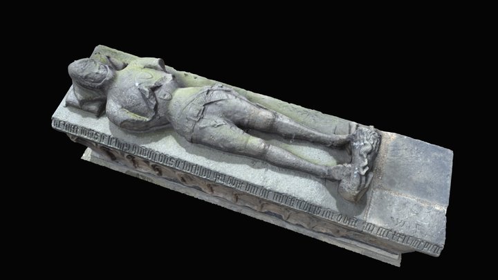 Elgin Cathedral, effigy of Hay of Lochloy 3D Model