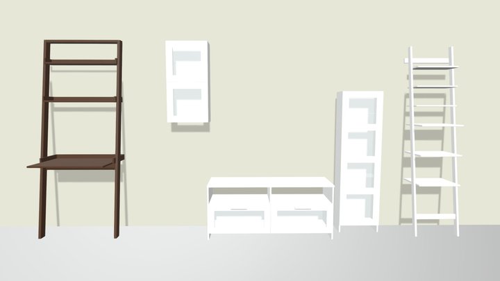 Living Room Furniture 3D Model