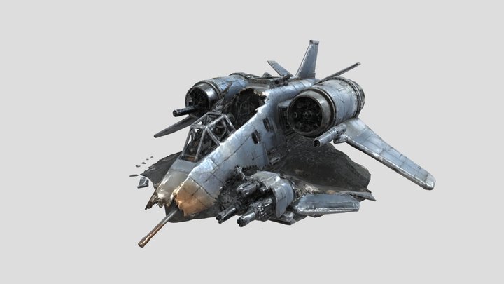 Wreckage - Light Assault Vessel #2 3D Model