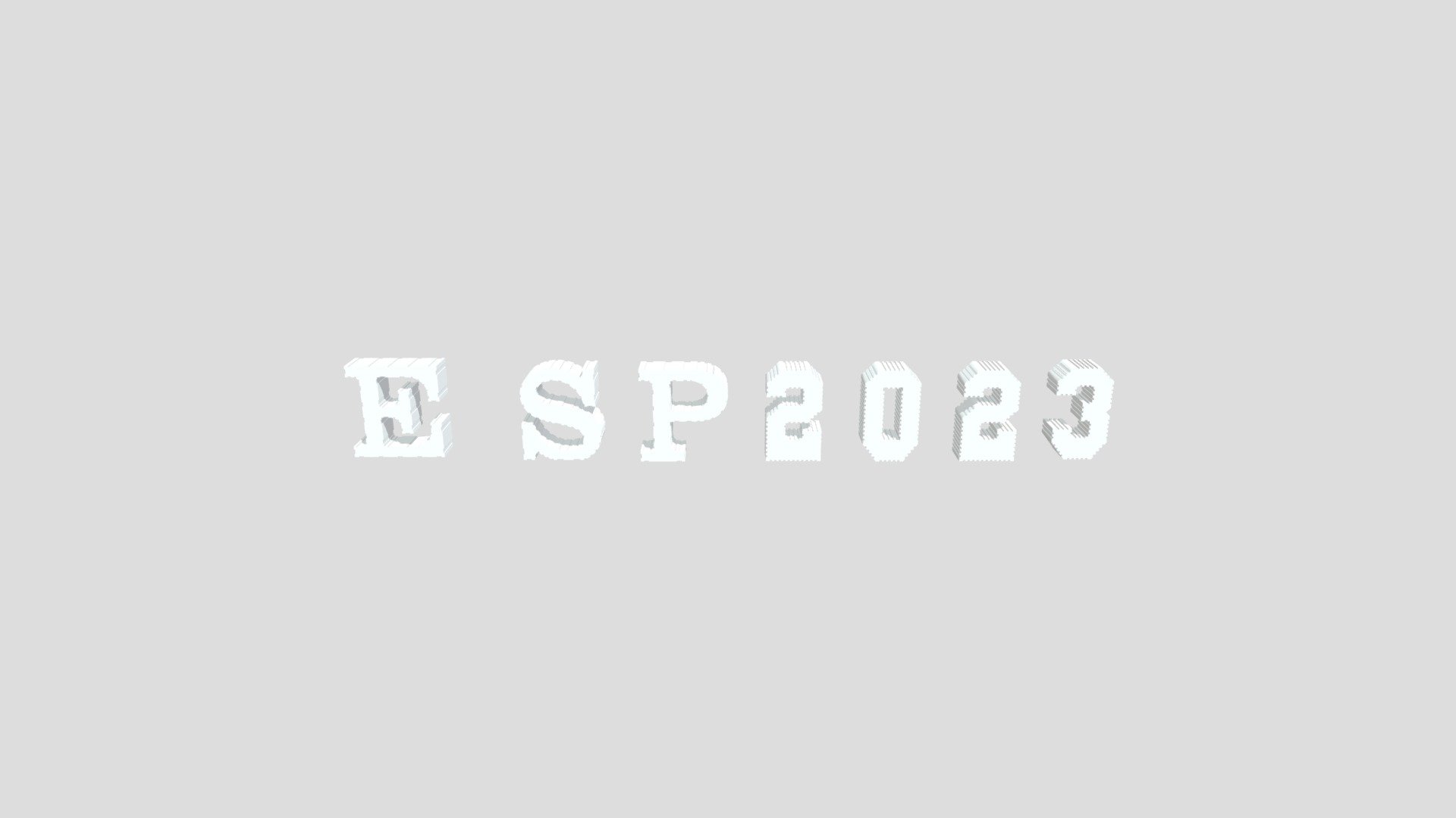 Letras en 3D - ESP 2023 - 3D model by ifurniturestartup [409b730 ...