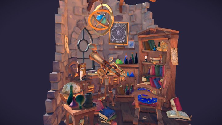 DAECrib - Wizards Tower 3D Model
