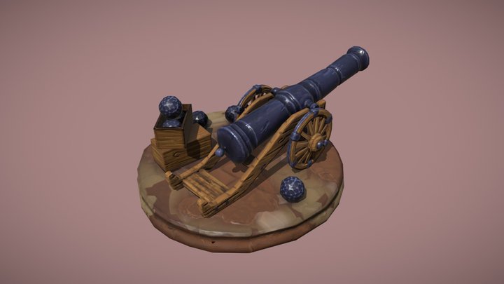 [Student Work] Napoleonic cannon 3D Model