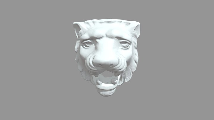 Lavlja glava / Lion Head 3D Model