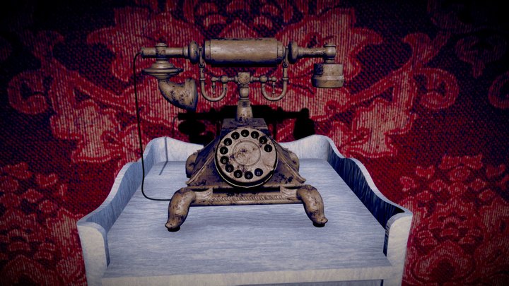 Retro phone 3D Model
