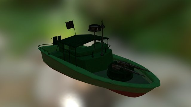 River Patrol Boat - MKII 3D Model