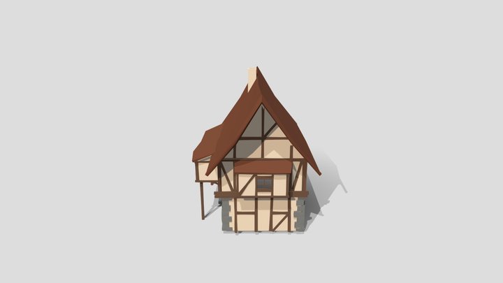 Medieval House Prop 3D Model