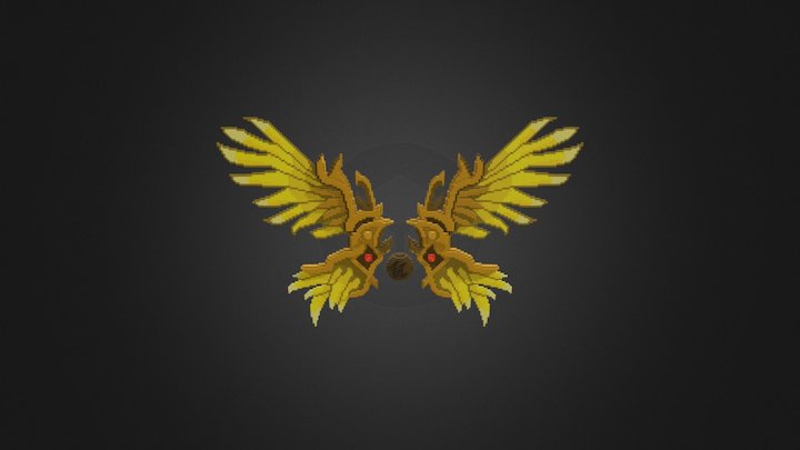 Gold Lion Wing [By HalfDAS] 3D Model