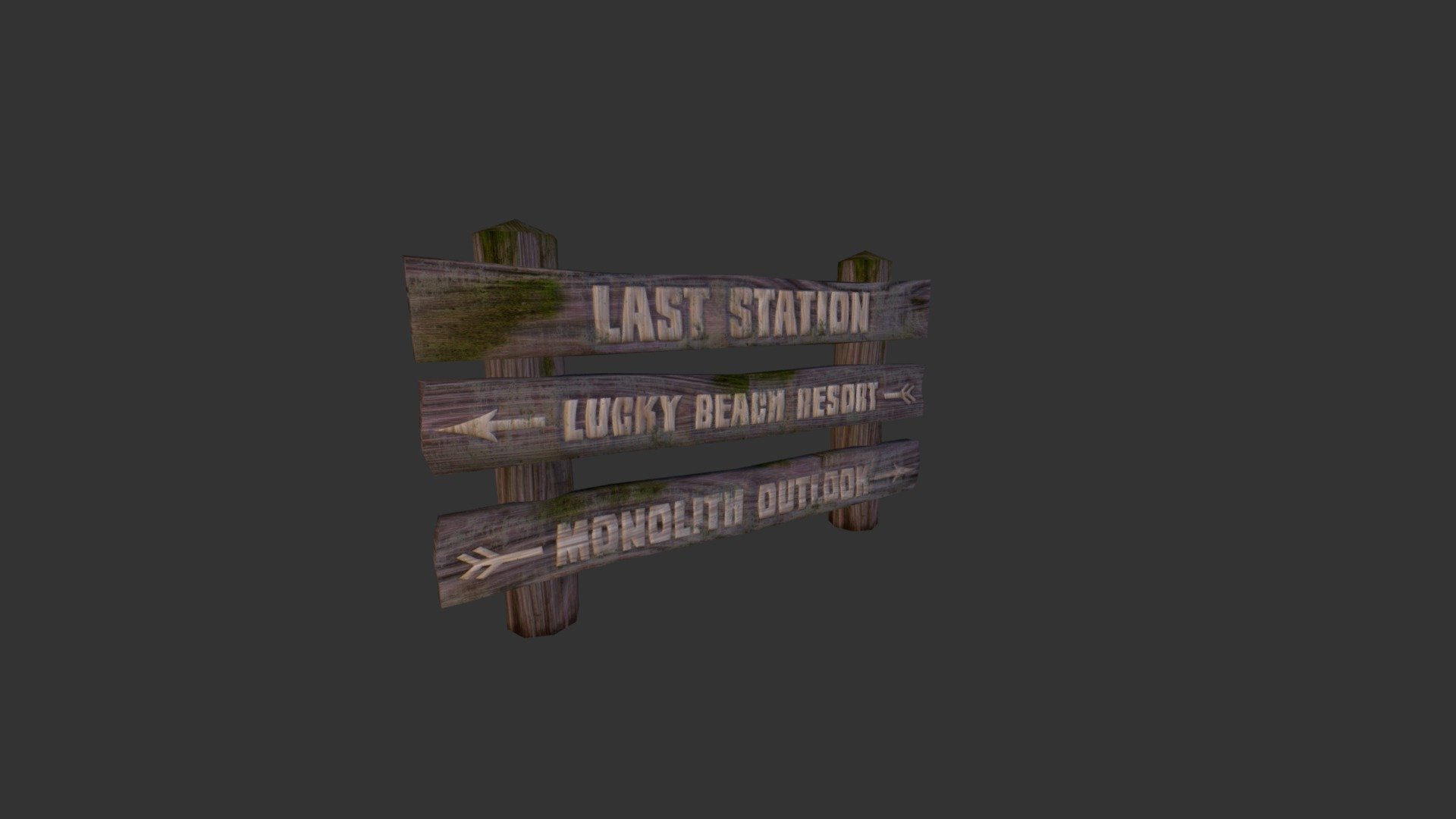 trail sign - 3D model by Andreas Geiermann (@geiermaniac) [40a2977 ...