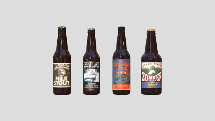 American beer (FREE) 3D Model