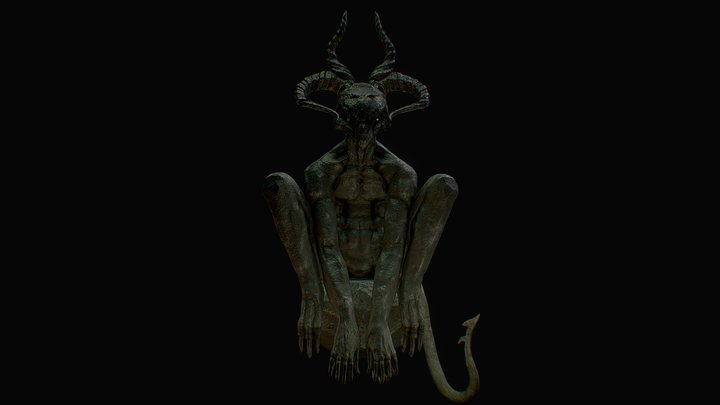 Menacing Gargoyle 3D Model