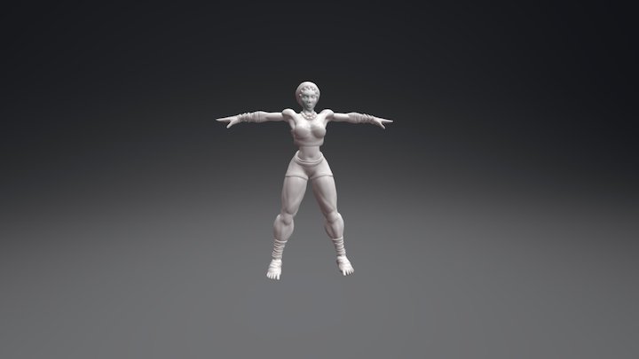Khanya Character Concept 2017 3D Model