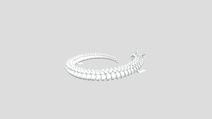 Dragon Articulado Estiulo Indu 3D Model
