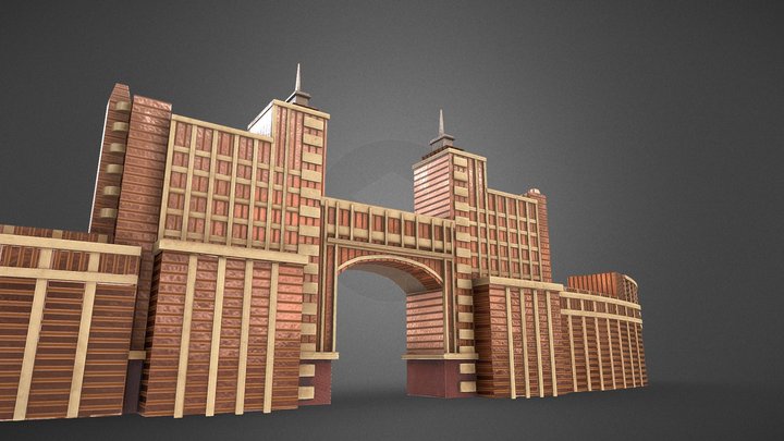 ASTANA QazMunaiGaz  building 3D Model