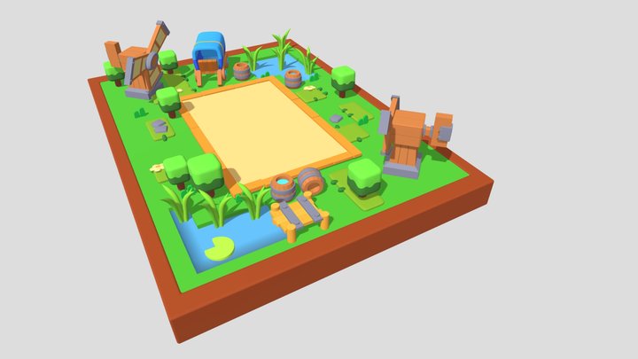 Winder season Map 3D Model