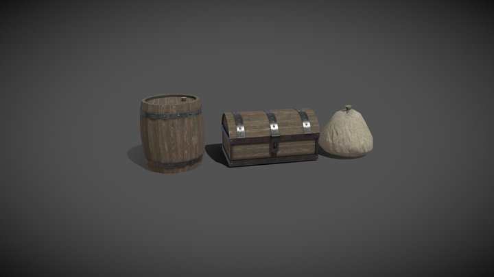 Medival Props 3D Model