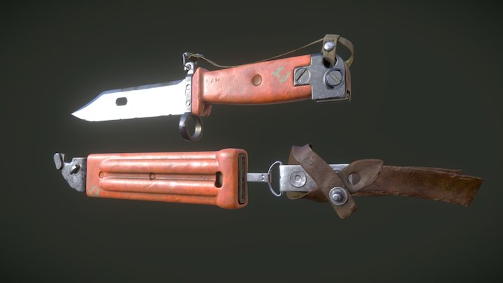AAKM MK II Bayonet 3D Model