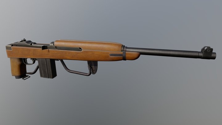 US M1_carbine 3D Model