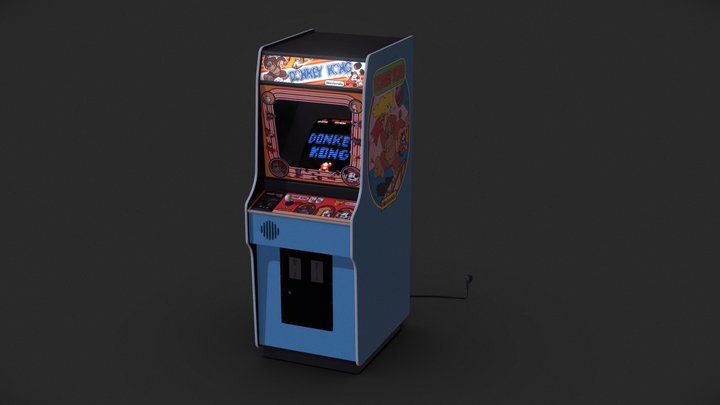 DonkeyKong I - Original - Classic Arcade Machine 3D Model