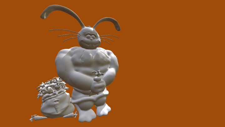 Roberto The Notorious Carrot Thief 3D Model