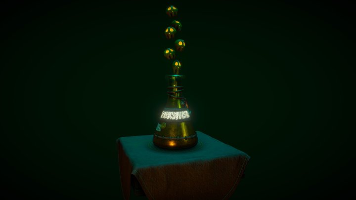 Skull Potion 3D Model