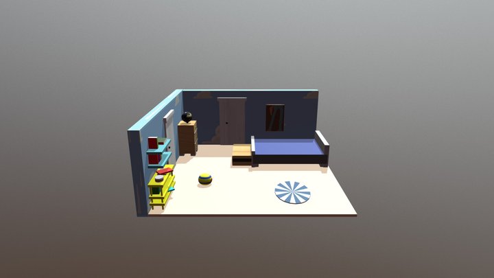 CUARTO DE ANDY TOY STORY (diorama) 3D Model