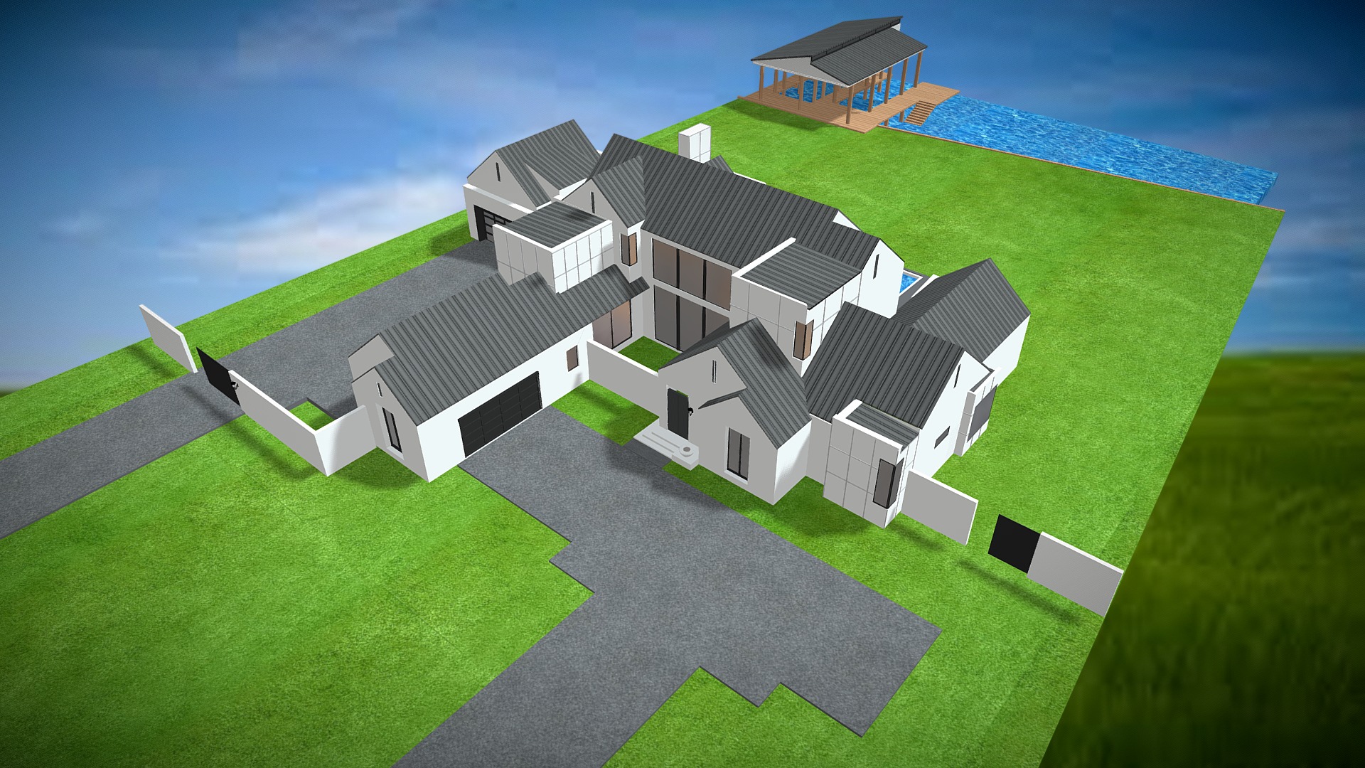 James Chauvin 5 360 spin model of 3D house 3D model by Render3DQuick [40ad07e] Sketchfab