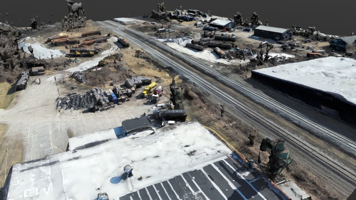 E. Palestine, OH Cleaning Site: Week 2 3D Model