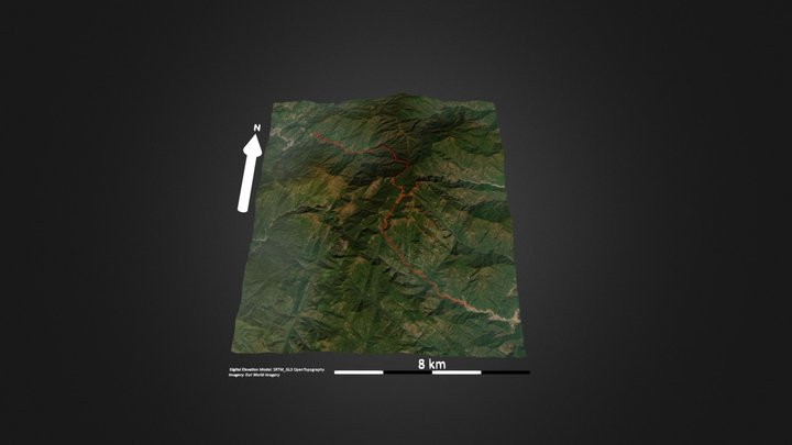 韭菜岭 – Kostenloses 3D-Modell STL